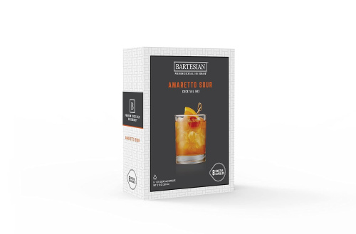 Bartesian Amaretto Sour Cocktail Mixer Capsules, Pack of 8 Cocktail Capsules, for Bartesian Premium Cocktail Maker (55414)