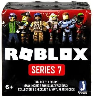 Roblox Action Collection - Series 7 Mystery Figure 6-Pack [Includes 6 Exclusive Virtual Items]